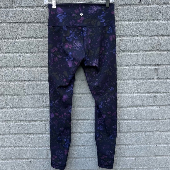 Lululemon Wunder Under Low-Rise Tight 28" | Frozen Flourish Multi | Size 8 - Picture 5 of 8